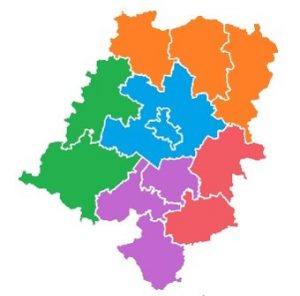 Całe województwo: 5 subregionów