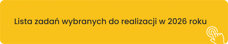 Baner z napisem „Lista zadań wybranych do realizacji w 2026 roku” i ikoną kliknięcia.